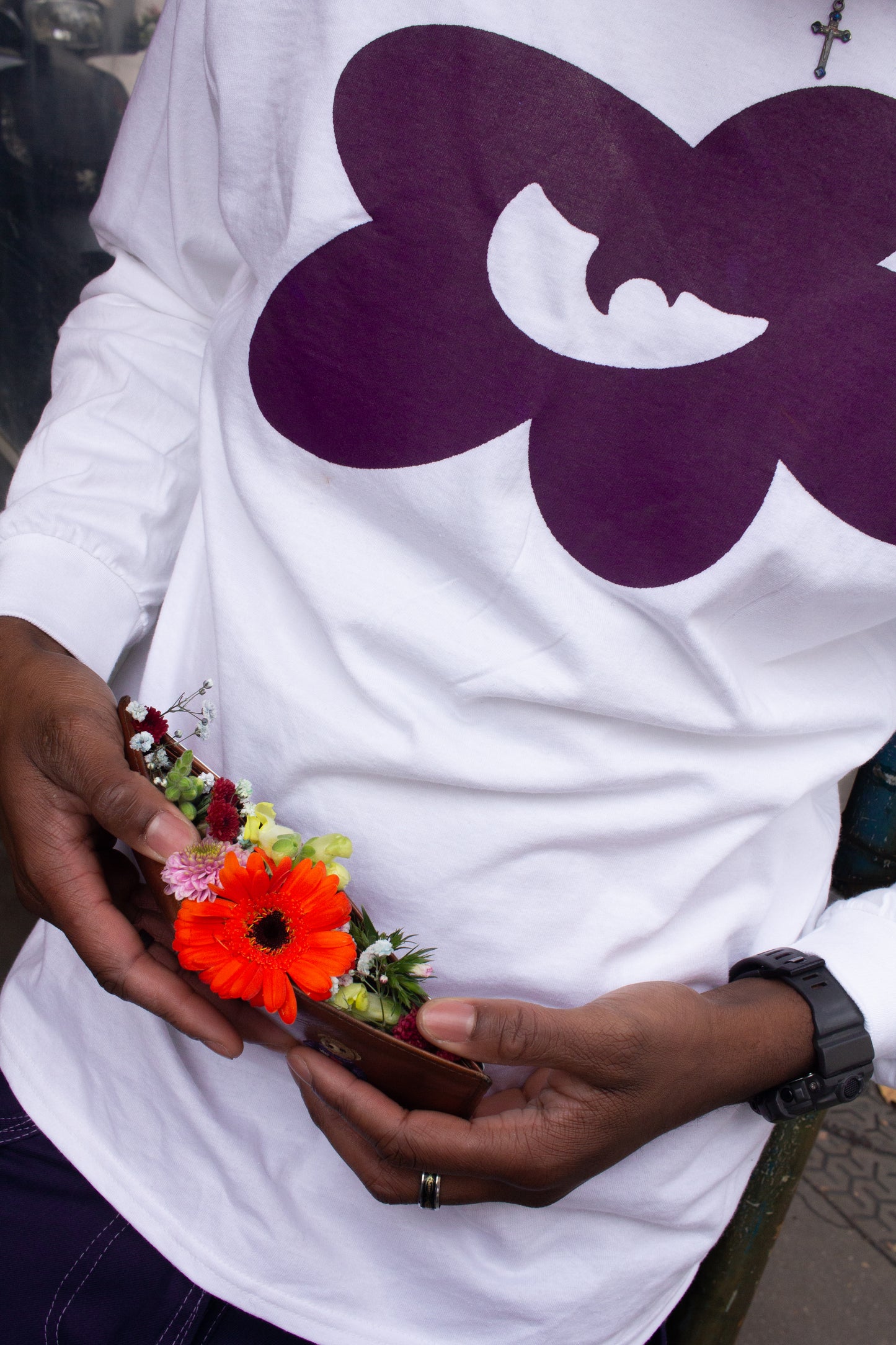 Purple Flower Long Sleeve