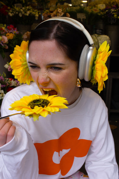 Orange Flower Long Sleeve